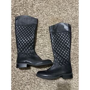 Vince Camuto Faya Boots Riding Quilted Knee High 8.5
